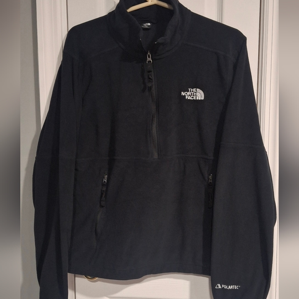 Mens North Face Black Fleece Pullover SMOKE FREE HOME